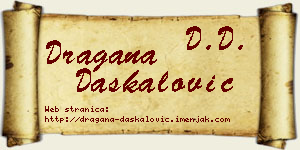 Dragana Daskalović vizit kartica